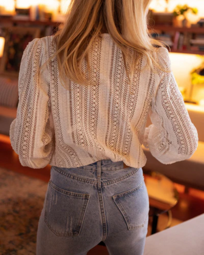 ORIYA™ | Heklet bluse