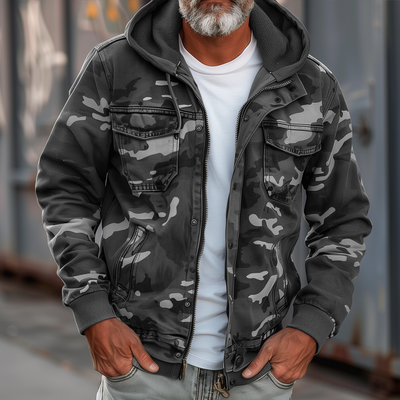 Roy™ | Kamuflasje Cargo Jakke – Tøff, Funksjonell og Stilig