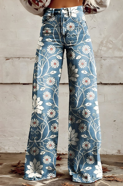 Aina™ | Vintage Boho Bukse – Stil & Komfort i Én