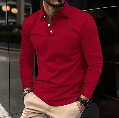 Tom™ | Stilig Polo med Lange Ermer